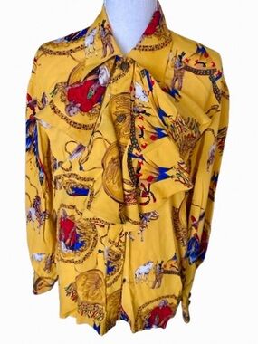 Incredible! Vintage Native American EN ROUTE Petite Extra Large Medium Top Shirt